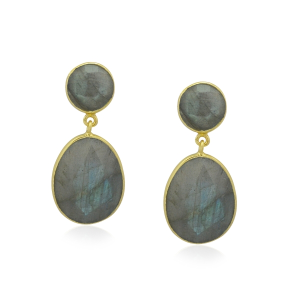 Labradorite Studs model E5g-060